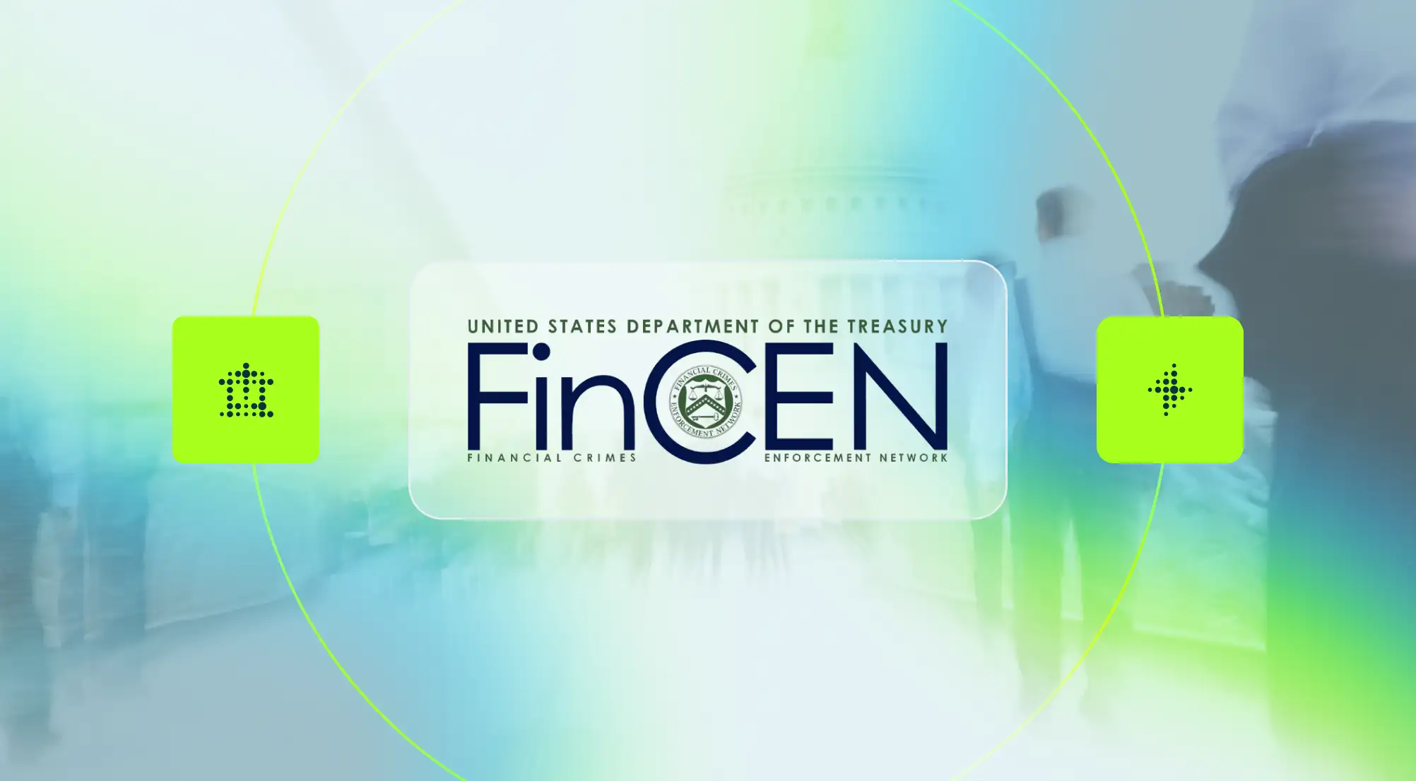 Image of FinCEN logo and recent updates to AML.