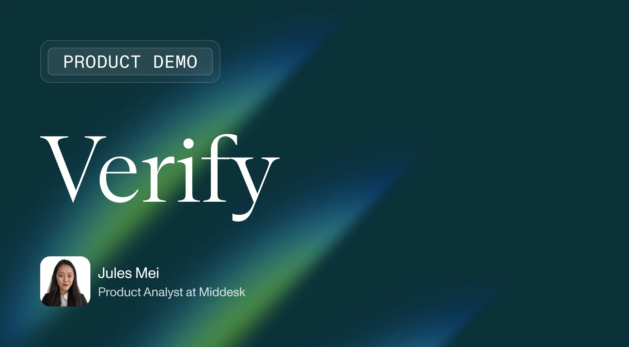 Middesk Product Demo: Verify